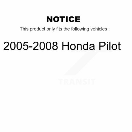 Kugel Front Rear Wheel Bearing Kit For 2005-2008 Honda Pilot K70-101147
